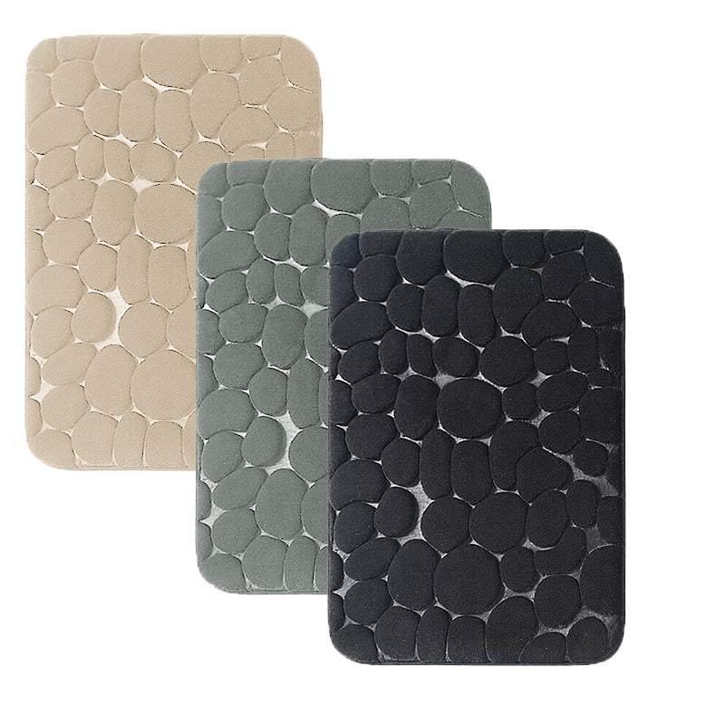 Super Absorbent Non-Slip Bath Mat 40x60cm - Grey Memory Foam Rug - SuperSaverAU - view 2