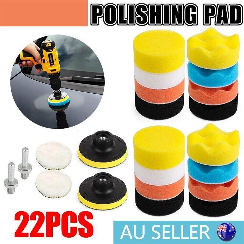 Premium 22PCS 3 Inch Buffing Polishing Sponge Pad Kit