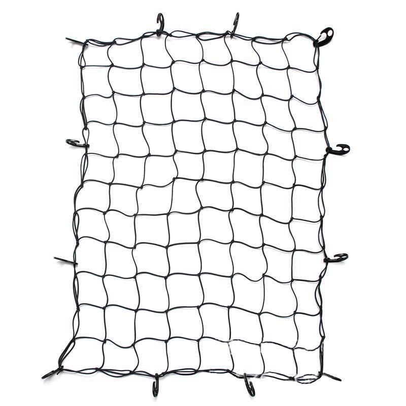 Premium Car Roof Cargo Bungee Net 120x90cm with 12 Hooks