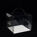 Transparent Disposable Baking Mousse Take-out Box - 30pcs 15*15*13cm with Handles - SuperSaverAU - view 5