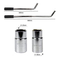 Premium Extendable Car Wheel Brace Lug Wrench with Sockets