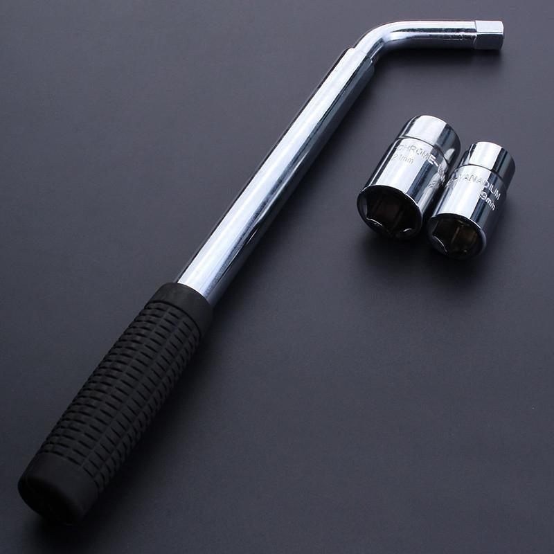 Premium Extendable Car Wheel Brace Lug Wrench with Sockets