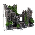 Premium Resin Aquarium Castle Ornament with Hide Cave