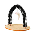 Arch Type Cat Scrub Brush Toy 36cm Self Groomer with Plush Mouse for Cats - SuperSaverAU - view 2