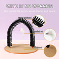 Arch Type Cat Scrub Brush Toy 36cm Self Groomer with Plush Mouse for Cats - SuperSaverAU - view 4