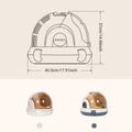 Portable Cat Carrier Space Capsule - Large Capacity, Grey, Safe & Stylish - SuperSaverAU - view 3