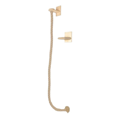 Cat Climbing Frame 150cm with Rope & Leash for Interactive Play - Brown