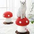 Premium Red Mushroom Cat Climbing Frame with Sisal Scratcher