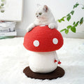 Premium Red Mushroom Cat Climbing Frame with Sisal Scratcher