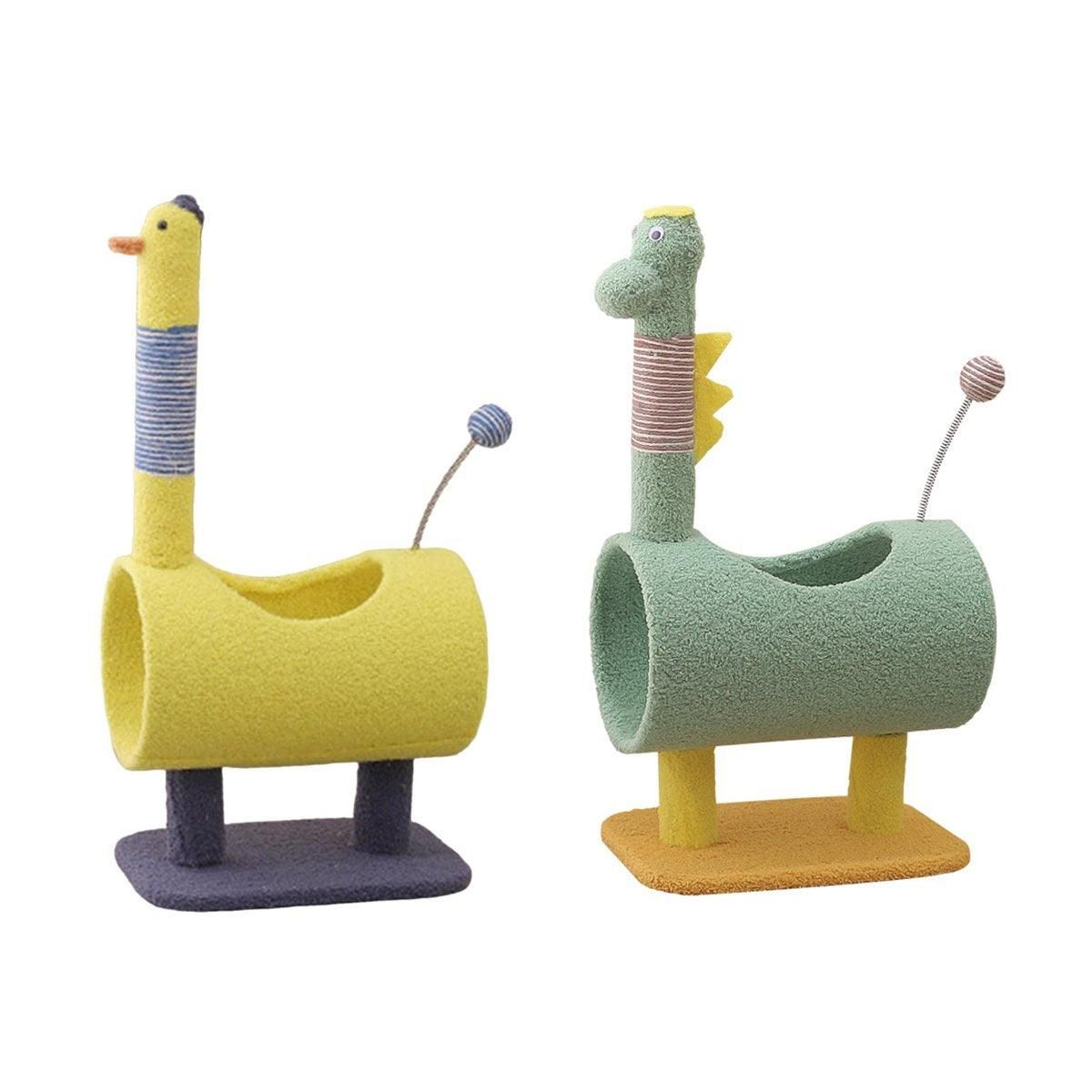 Premium Cat Climbing Frame with Sisal Scratching Post - Yellow