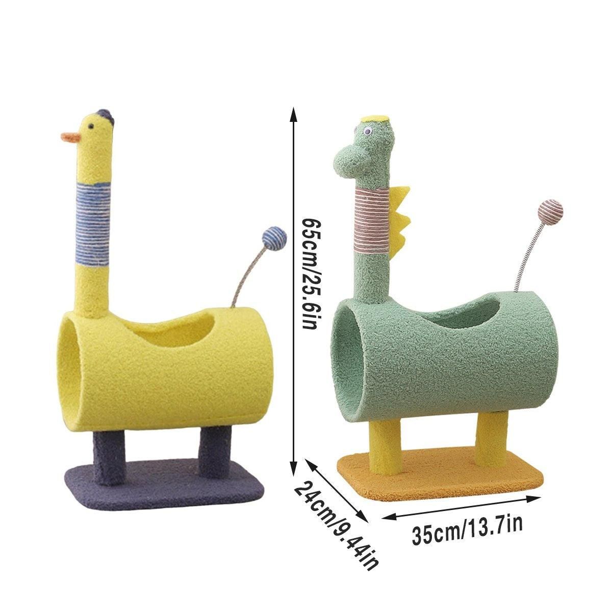 Premium Cat Climbing Frame with Sisal Scratching Post - Yellow