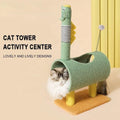 Premium Cat Climbing Frame with Sisal Scratching Post - Yellow