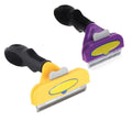 Premium Pet Hair Removal Brush Deshedding Tool - Purple