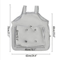 Pet Kangaroo Apron Carrier 31.1x24.4 inches, Soft Wool Plush, Hands-Free - SuperSaverAU - view 3