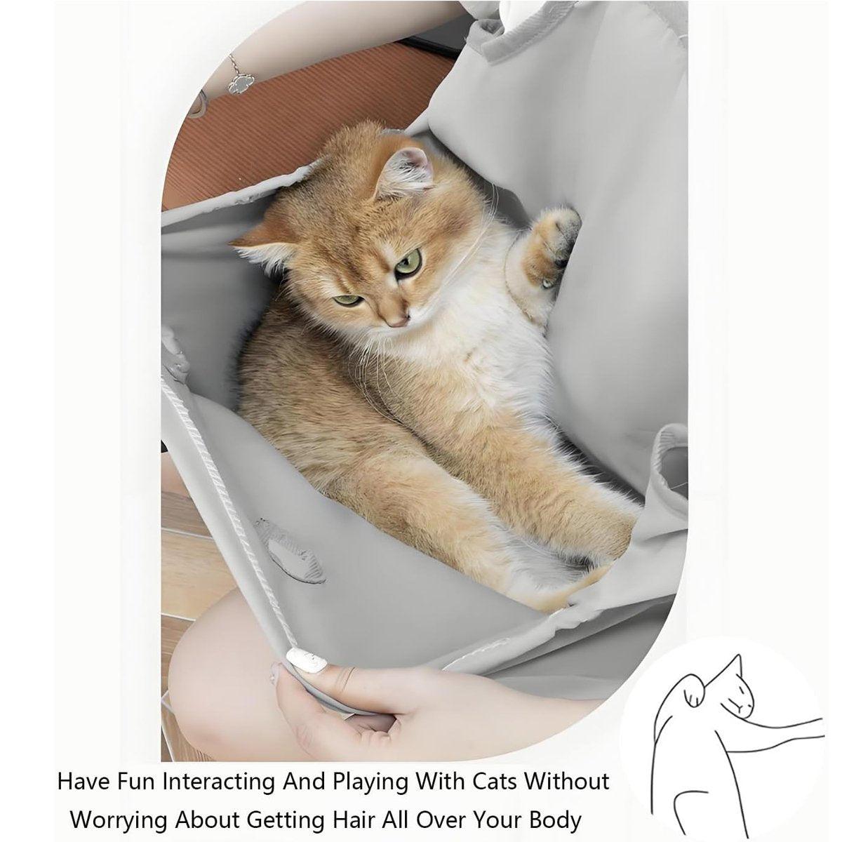 Pet Kangaroo Apron Carrier 31.1x24.4 inches, Soft Wool Plush, Hands-Free - SuperSaverAU - view 5