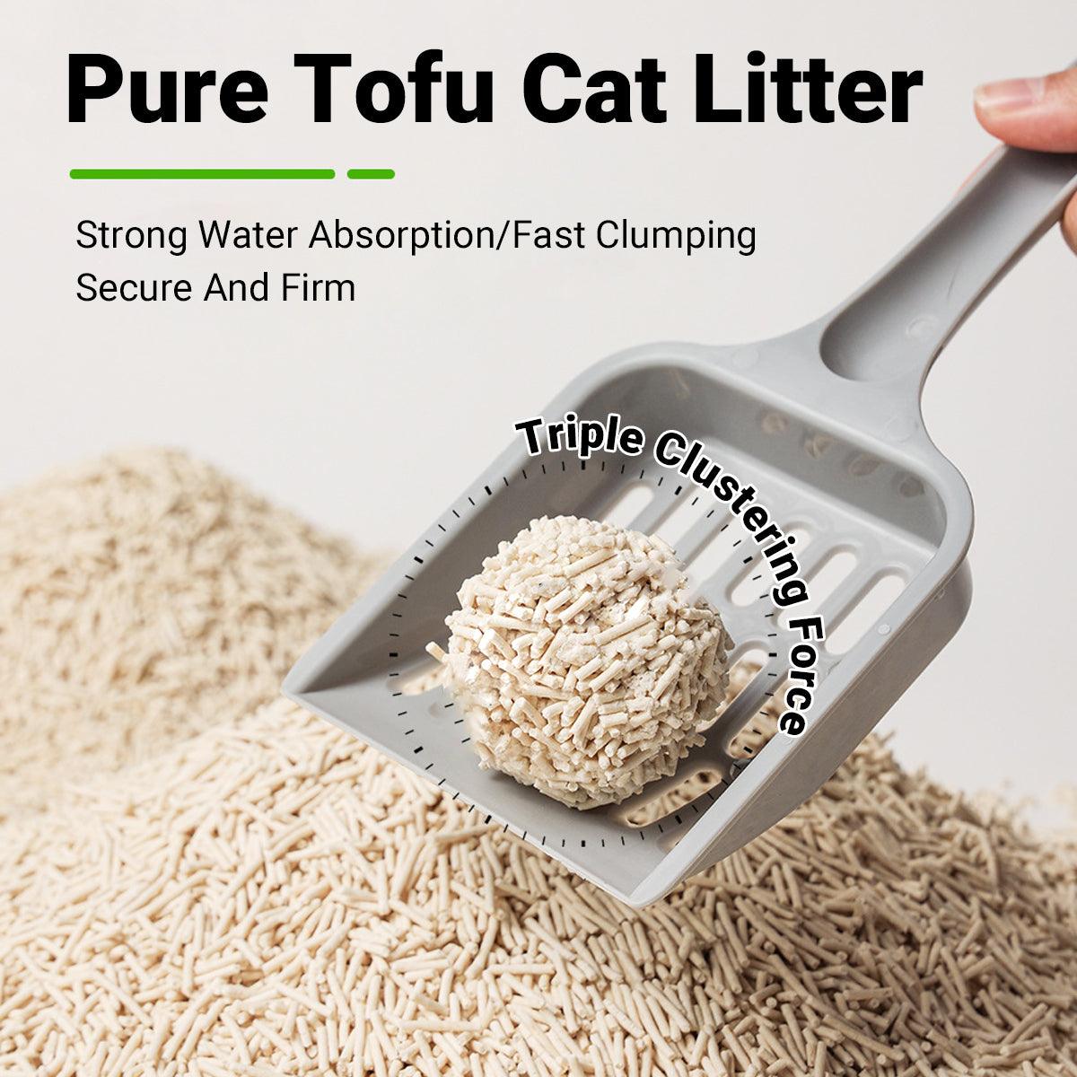 Tofu Cat Litter 6pcs 2.4kg - Odour Control, Dust Free, Fast Clumping, Quick Absorption - SuperSaverAU - view 3