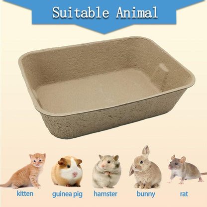 Eco-Friendly Disposable Cat Litter Pans, 16.14x12.20x3.74 inches, 5 Pack
