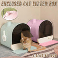 Fully Enclosed Cat Litter Pan 43cm with Drawer & Odour Control - Green - SuperSaverAU - view 1