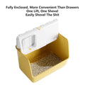 Large Fully Enclosed Cat Litter Box 23.6x14.96x15.74 inches with Odor Control - Green - SuperSaverAU - view 5