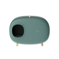 Semi-Enclosed Cat Litter Box - Drawer Style, Spacious, Green, 60cm x 45cm x 38cm - SuperSaverAU - view 6