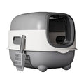 Large Fully Enclosed Cat Litter Box with Flip Lid, Odour Control, Purple - SuperSaverAU - view 6