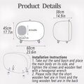Semi-Enclosed Cat Litter Box - Drawer Style, Spacious, White, 60cm x 45cm x 38cm - SuperSaverAU - view 3