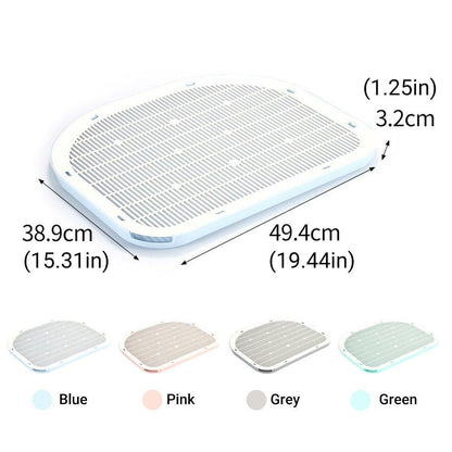 Litter Mat Anti-spill Double Layer 49.4cm x 38.9cm - Grey