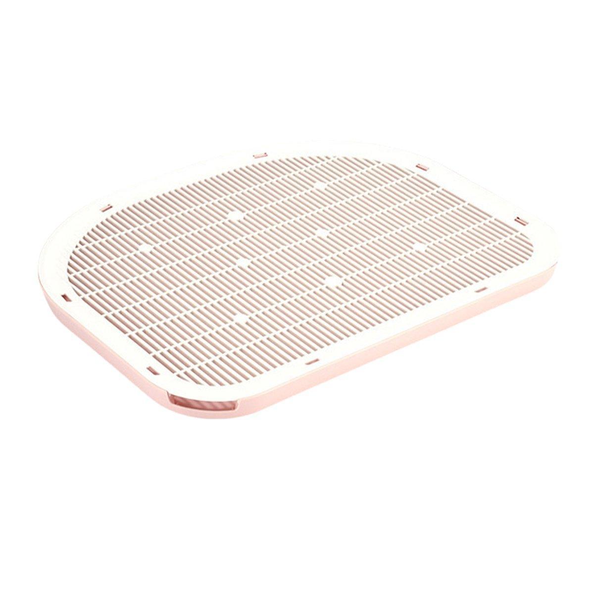 Litter Mat Anti-spill Double Layer Cat Toilet Mat 49.4cm x 38.9cm - Pink