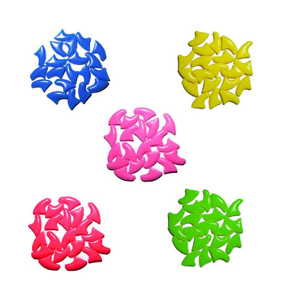 100PCS Anti Scratch Paw Covers for Cats and Kittens Nail Protector Soft Paw - Shiny-L