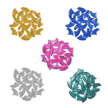 100PCS Anti Scratch Paw Covers for Cats and Kittens Nail Protector Soft Paw - Shiny-XS