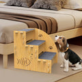 Wooden Pet Climbing Ladder 13.77"x13.77"x10.23" with Anti-Slip Steps, Durable Design - SuperSaverAU - view 5