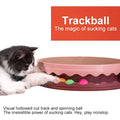 Large Round Cat Scratcher with Ball Track - 36 cm, Blue, Corrugated Paper - SuperSaverAU - view 4