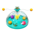 Interactive Windmill Cat Teaser Toy Treasure Box with Catnip Stick - 31 cm Green - SuperSaverAU - view 6