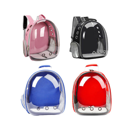 Pet Outdoor Carrier Backpack for Cats & Dogs - Space Capsule, 31×42×28 cm, Black