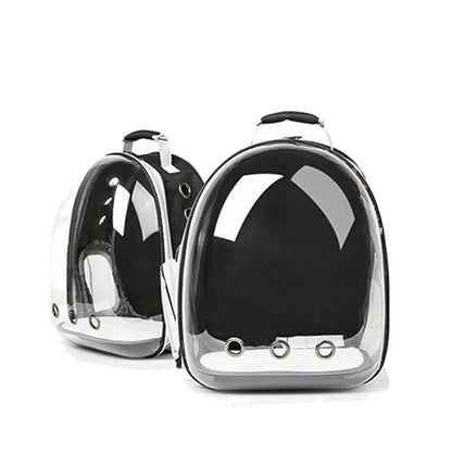Pet Outdoor Carrier Backpack for Cats & Dogs - Space Capsule, 31×42×28 cm, Black