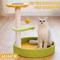 Cat Tree Scratching Tower Post - Ecofriendly, Multifunctional, 40*44cm