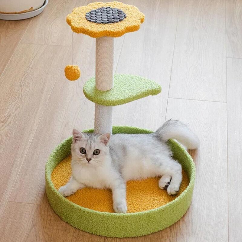 Cat Tree Scratching Tower Post - Ecofriendly, Multifunctional, 40*44cm