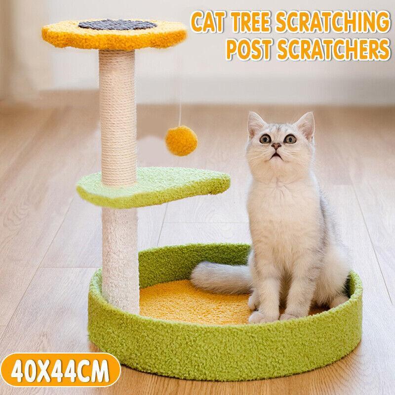 Cat Tree Scratching Tower Post - Ecofriendly, Multifunctional, 40*44cm