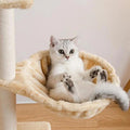 Cat Tree Scratching Post Gym House Condo Scratcher Furniture Tower - 49cm x 35cm x 135cm - Grey/Brown - SuperSaverAU - view 3
