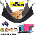Premium Waterproof Cat Hammock Hanging Bed with Hooks - Pink