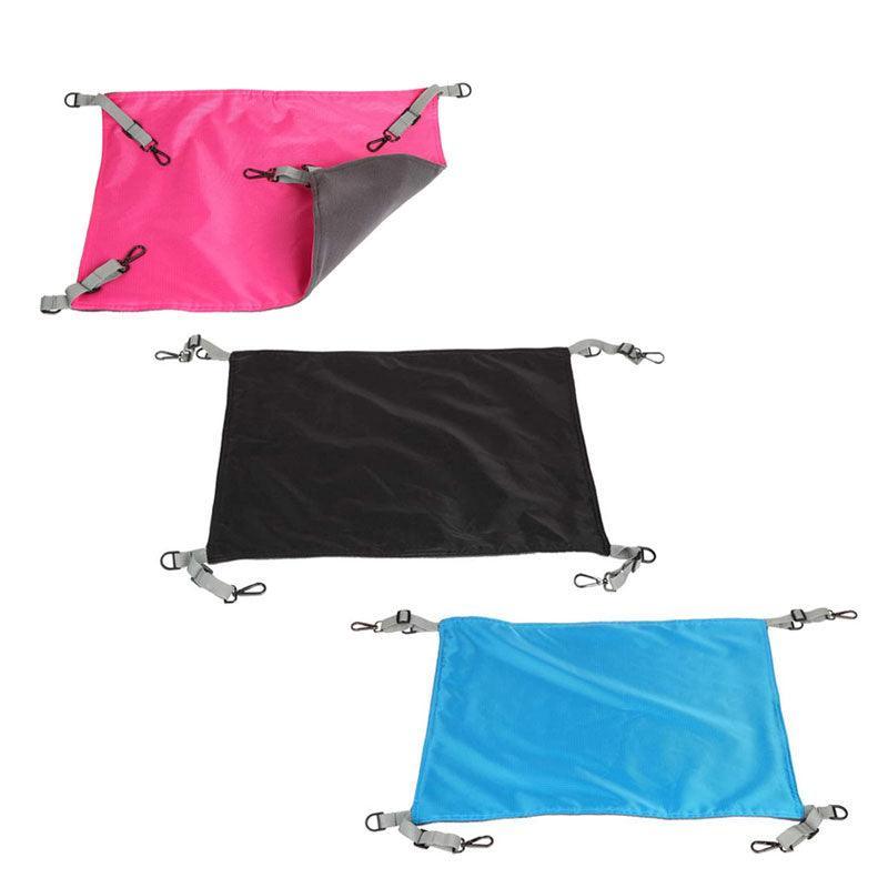 Premium Waterproof Cat Hammock Hanging Bed with Hooks - Pink