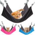 Premium Waterproof Cat Hammock Hanging Bed with Hooks - Pink