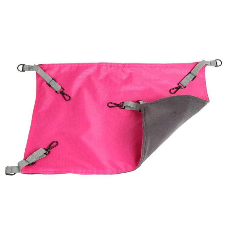 Premium Waterproof Cat Hammock Hanging Bed with Hooks - Pink