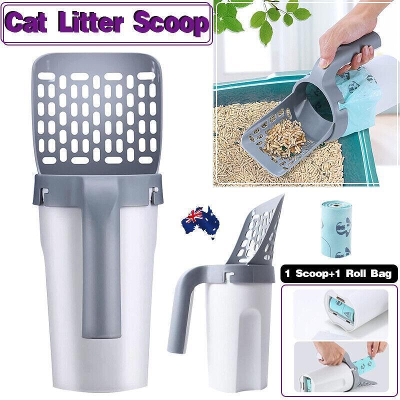 Premium Cat Litter Scoop with Detachable Holder & Bags