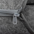 Felt Cat Tunnel Bed Donut Cave Nest for Kittens & Small Pets 50x30cm - Dark Grey - SuperSaverAU - view 4