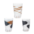 Cat Paw Frosted Calico Cups Glass - 300ml, 11cm x 7.5cm, Cute Gift Tumbler - SuperSaverAU - view 2