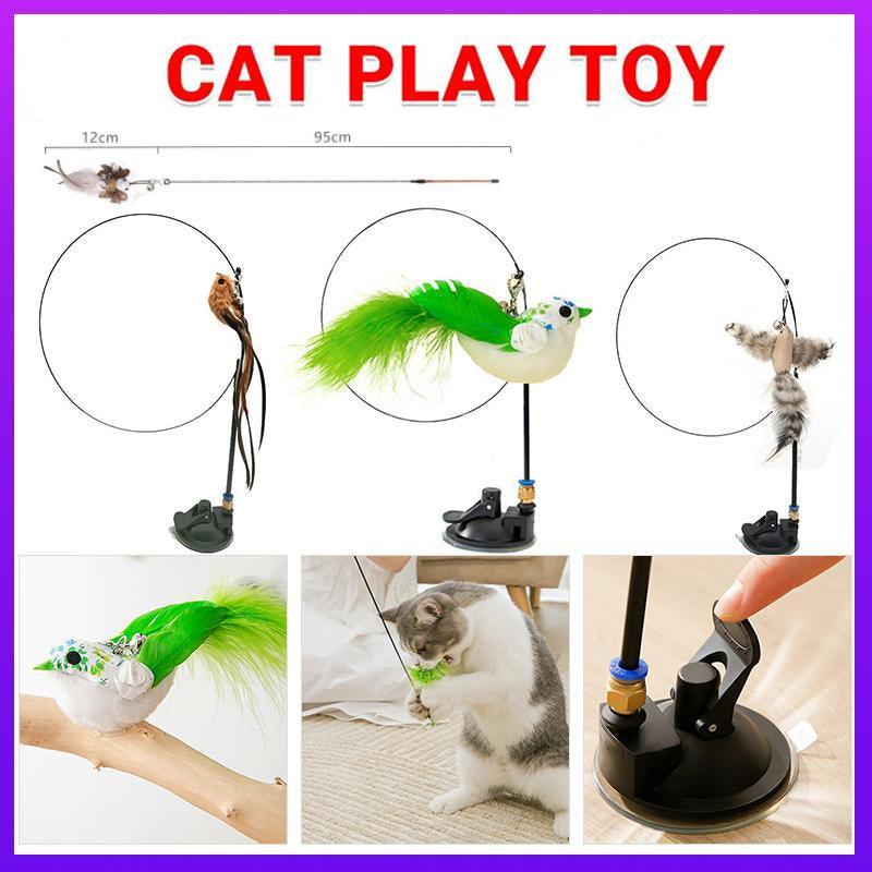 Premium Cat Teaser Wand with Suction Cup - Style 2
