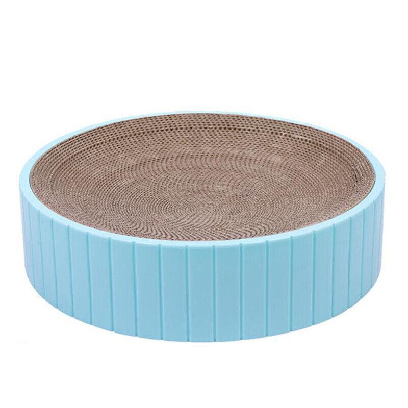 Blue 2in1 Cat Scratching Board Lounge Bed Bowl - Multifunctional Cat Sofa
