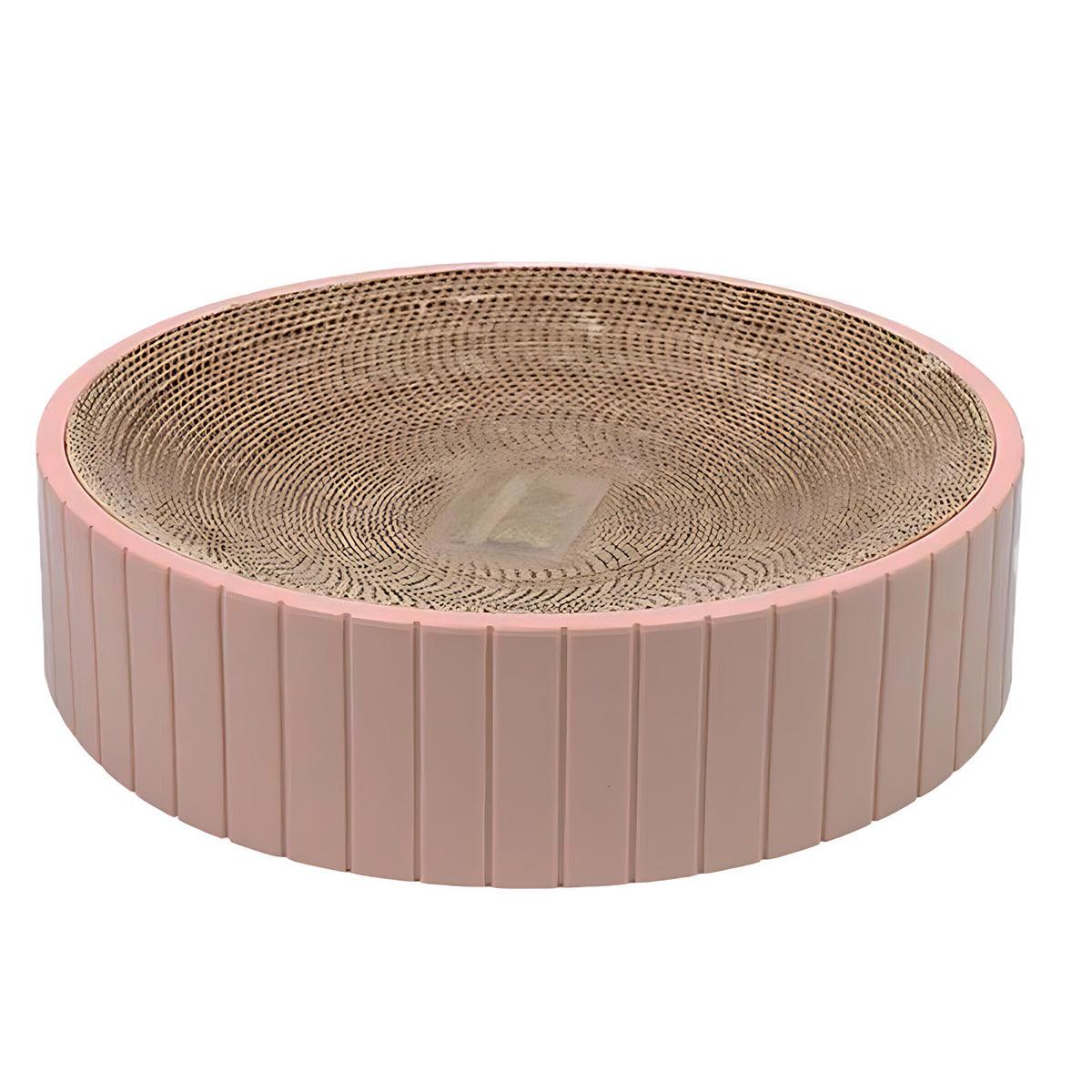 Pink 2in1 Cat Scratching Board Lounge Bed Bowl - Multifunctional Cat Sofa