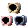 Semi-Enclosed Cat Bed - Waterproof, Cozy, 16.73 x 12.99 x 14.17 inches - Blue - SuperSaverAU - view 2